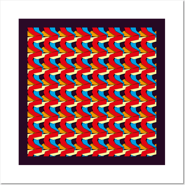 geometric flat pattern Wall Art by vectalex